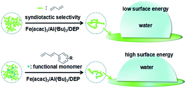 Graphical abstract: In-chain functionalized syndiotactic 1,2-polybutadiene by a Ziegler–Natta iron(iii) catalytic system