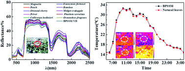 Graphical abstract: Polyurethane-based bionic material simulating the Vis-NIR spectrum and thermal infrared properties of vegetation