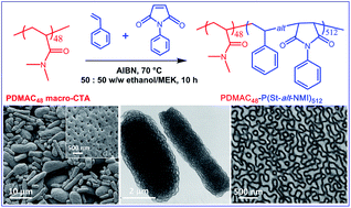 Graphical abstract: Block copolymer microparticles comprising inverse bicontinuous phases prepared via polymerization-induced self-assembly