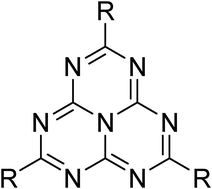 Graphical abstract: Renewing accessible heptazine chemistry: 2,5,8-tris(3,5-diethyl-pyrazolyl)-heptazine, a new highly soluble heptazine derivative with exchangeable groups, and examples of newly derived heptazines and their physical chemistry