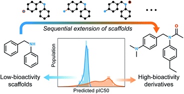 Graphical abstract: Scaffold-based molecular design with a graph generative model
