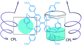 Graphical abstract: The self-assembly and chiroptical properties of tetraphenylethylene dicycle tetracholesterol with an AIE effect