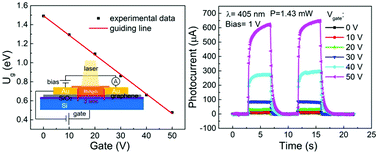 Graphical abstract: Gate-tunable ion–electron hybrid phototransistor based on a graphene/RbAg4I5 composite