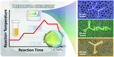 Graphical abstract: Pick your precursor! Tailoring the size and crystal phase of microwave-synthesized sub-10 nm upconverting nanoparticles