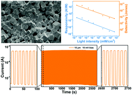 Graphical abstract: Achieving a high-performance, self-powered, broadband perovskite photodetector employing MAPbI3 microcrystal films