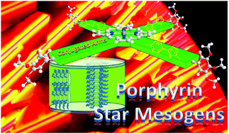 Graphical abstract: Liquid crystals from shape-persistent porphyrin stars with intrinsic free space