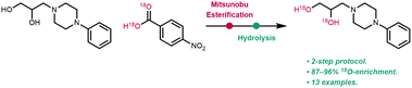 Graphical abstract: Synthesis of 18O-labelled alcohols from unlabelled alcohols