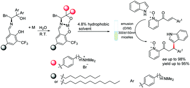Graphical abstract: A novel chiral surfactant-type metallomicellar catalyst for asymmetric Michael addition in water