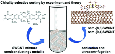 Graphical abstract: A flavin-Cu2+ supramolecular complex for highly selective sorting of semiconducting single-walled carbon nanotubes with specific chiralities