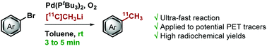 Graphical abstract: Cross-coupling of [11C]methyllithium for 11C-labelled PET tracer synthesis