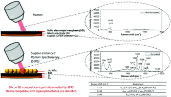 Graphical abstract: Surface-enhanced Raman spectroscopy (SERS): a powerful technique to study the SEI layer in batteries