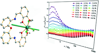 Graphical abstract: A seven-coordinated DyIII single-ion magnet with C2v symmetry constructed by a multidentate Schiff-base ligand