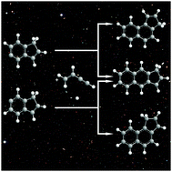 Graphical abstract: Gas phase formation of cyclopentanaphthalene (benzindene) isomers via reactions of 5- and 6-indenyl radicals with vinylacetylene