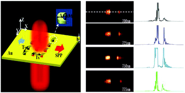 Graphical abstract: Efficient planar plasmonic directional launching of linearly polarized light in a catenary metasurface