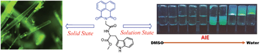 Graphical abstract: Supramolecular assemblies of a 1,8-naphthalimide conjugate and its aggregation-induced emission property