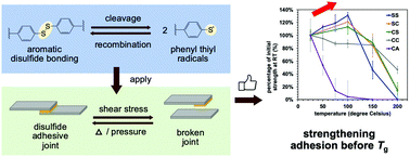 Graphical abstract: Strengthening epoxy adhesives at elevated temperatures based on dynamic disulfide bonds