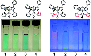 Graphical abstract: Asymmetrical benzo[a]-fused N2O2-boron-chelated BODIPYs as red to near-infrared absorbing chromophores: synthesis, characteristics and device applications for opto-electronics