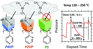 Graphical abstract: Analysing trimethylaluminum infiltration into polymer brushes using a scalable area selective vapor phase process