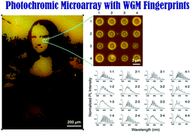 Graphical abstract: Optical microresonator arrays of fluorescence-switchable diarylethenes with unreplicable spectral fingerprints