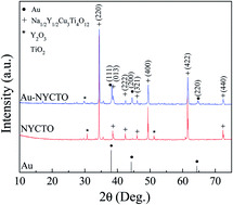 Graphical abstract: Suppressing loss tangent with significantly enhanced dielectric permittivity of poly(vinylidene fluoride) by filling with Au–Na1/2Y1/2Cu3Ti4O12 hybrid particles