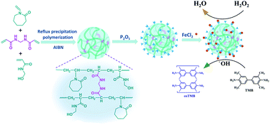 Graphical abstract: Temperature-responsive iron nanozymes based on poly(N-vinylcaprolactam) with multi-enzyme activity