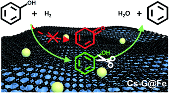 Graphical abstract: Surface engineering of earth-abundant Fe catalysts for selective hydrodeoxygenation of phenolics in liquid phase