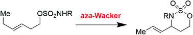 Graphical abstract: Salient features of the aza-Wacker cyclization reaction