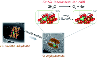 Graphical abstract: Nb-incorporated Fe (oxy)hydroxide derived from structural transformation for efficient oxygen evolution electrocatalysis