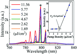 Graphical abstract: Femtosecond laser direct writing of perovskite patterns with whispering gallery mode lasing