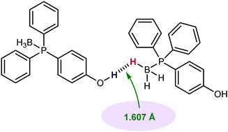 Graphical abstract: Ultrashort Hδ+⋯Hδ− intermolecular distance in a supramolecular system in the solid state