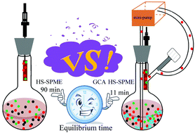 Graphical abstract: Gas-cycle-assisted headspace solid-phase microextraction coupled with gas chromatography for rapid analysis of organic pollutants