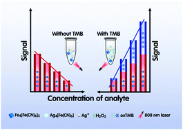 Graphical abstract: Integration of organic and inorganic photothermal probes for enhanced photothermometric sensing of silver ions