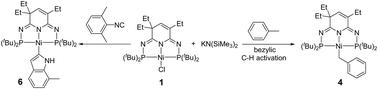 Graphical abstract: Selective benzylic Csp3–H bond activations mediated by a phosphorus–nitrogen PN3P-nickel complex