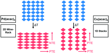 Graphical abstract: Linear negative thermal expansion in Pd(acac)2
