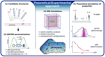 Graphical abstract: Unraveling the acid–base characterization and solvent effects on the structural and electronic properties of a bis-bidentate bridging ligand