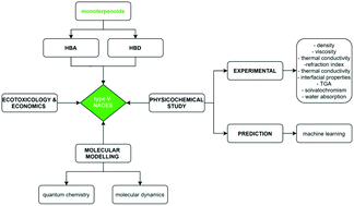 Graphical abstract: Nanostructuring and macroscopic behavior of type V deep eutectic solvents based on monoterpenoids