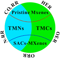 Graphical abstract: Density functional theory studies of transition metal carbides and nitrides as electrocatalysts