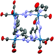 Graphical abstract: Synthesis of tetranuclear rhenium(i) tricarbonyl metallacycles
