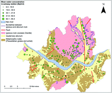 Graphical abstract: Spatial modeling for radon concentrations in subway stations in Seoul, Korea