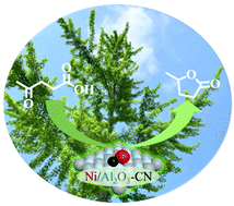 Graphical abstract: A nitrogen-doped carbon modified nickel catalyst for the hydrogenation of levulinic acid under mild conditions