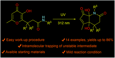 Graphical abstract: Photoinduced assembly of the 3,4,4a,7a-tetrahydro-1H-cyclopenta[b]pyridine-2,7-dione core on the basis of allomaltol derivatives