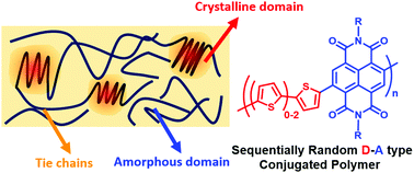 Graphical abstract: Strain-insensitive naphthalene-diimide-based conjugated polymers through sequential regularity control