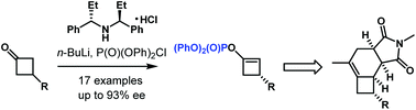 Graphical abstract: Chiral lithium amide mediated desymmetrization of 3-substituted cyclobutanone
