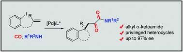 Graphical abstract: Palladium-catalyzed tandem Heck/carbonylation/aminocarbonylation en route to chiral heterocyclic α-ketoamides