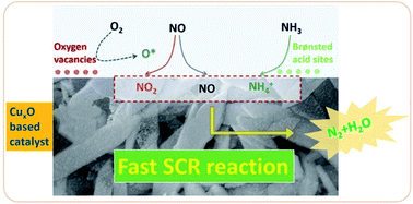 Graphical abstract: Generation of multi-valence CuxO by reduction with activated semi-coke and their collaboration in the selective reduction of NO with NH3