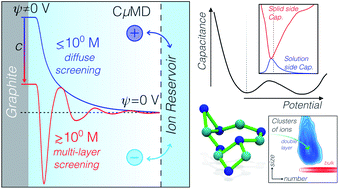 Graphical abstract: Electrochemistry, ion adsorption and dynamics in the double layer: a study of NaCl(aq) on graphite