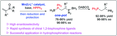 Graphical abstract: Manganese(i)-catalyzed access to 1,2-bisphosphine ligands