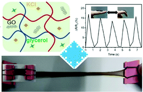 Graphical abstract: Graphene oxide-based composite organohydrogels with high strength and low temperature resistance for strain sensors