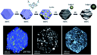 Graphical abstract: Engineering the structure of ZIF-derived catalysts by revealing the critical role of temperature for enhanced oxygen reduction reaction