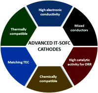 Graphical abstract: Recent advances, practical challenges, and perspectives of intermediate temperature solid oxide fuel cell cathodes